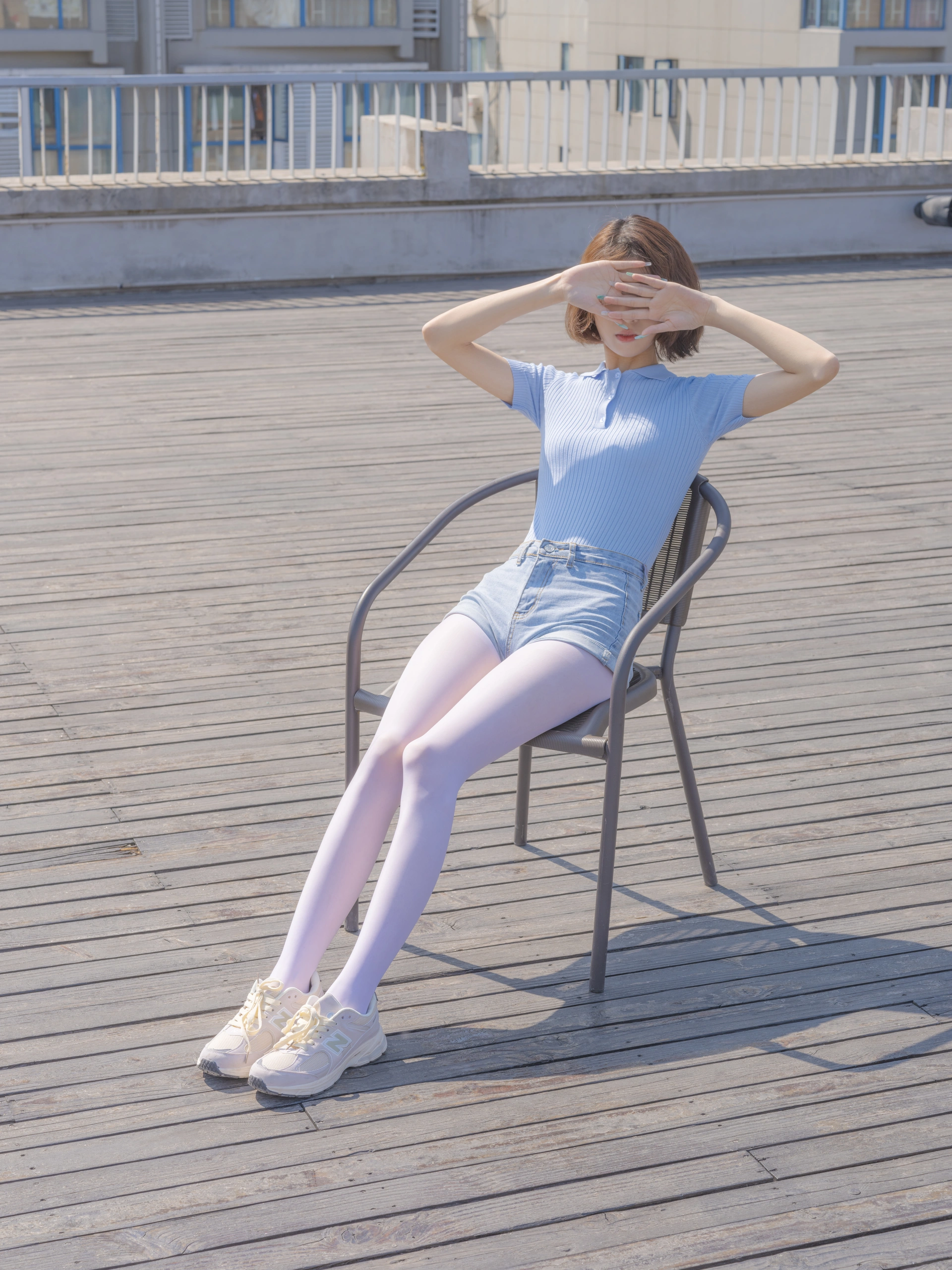 森萝财团写真 – 媛媛 试拍 15D超薄白丝插图2